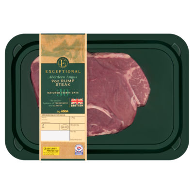 Exceptional by ASDA Aberdeen Angus 9oz Rump Steak