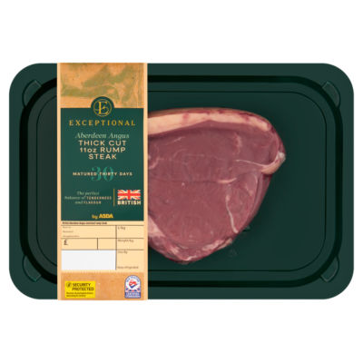 Exceptional by ASDA Aberdeen Angus Thick Cut 11oz Rump Steak