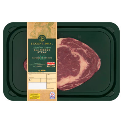 Exceptional by ASDA Exceptional Aberdeen Angus 8oz Ribeye Steak