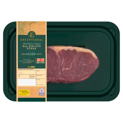 Exceptional by ASDA Aberdeen Angus 8oz Sirloin Steak