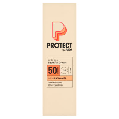 ASDA Protect Anti-Age Face Sun Cream 50 High SPF 50ml