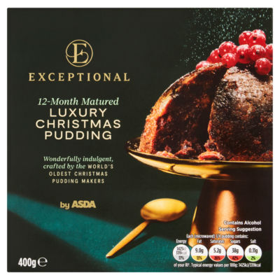 Exceptional by ASDA Luxury Christmas Pudding 400g