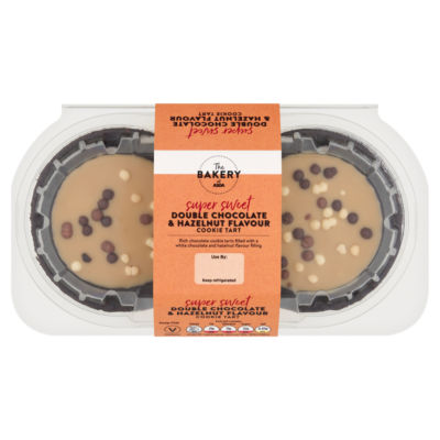ASDA The Bakery Double Chocolate & Hazelnut Flavour Cookie Tart