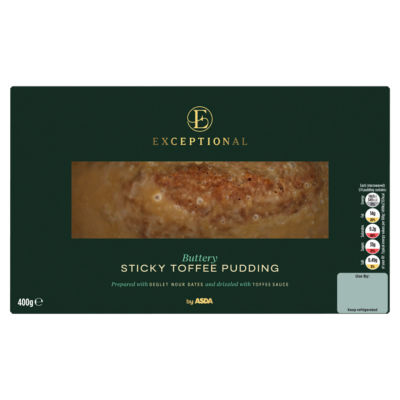 Exceptional by ASDA Buttery Sticky Toffee Pudding 400g