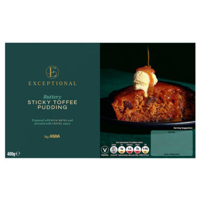 Exceptional by ASDA Buttery Sticky Toffee Pudding 400g