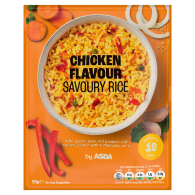 ASDA Chicken Flavour Savoury Rice 105g