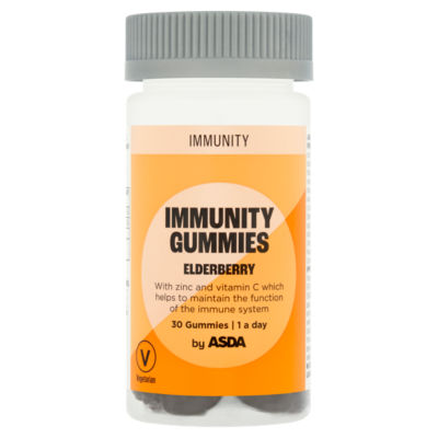 ASDA Immunity Gummies Elderberry 1 A Day 30 Gummies