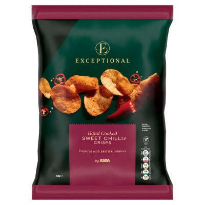 Exceptional by ASDA Hand Cooked Sweet Chilli Crisps 150g