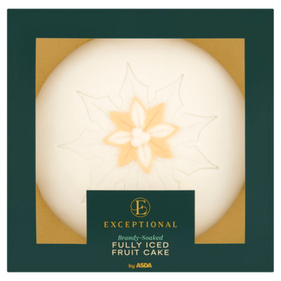 Brandy-Soaked Fully Iced Fruit Cake 907g