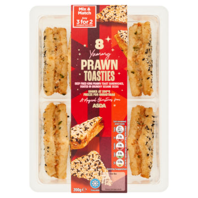 ASDA 8 Yummy Prawn Toasties 200g