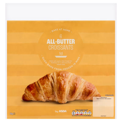 ASDA Bake at Home 6 All-Butter Croissants 330g