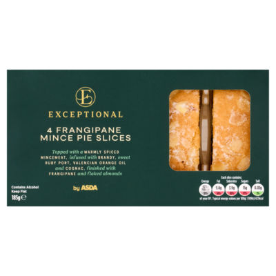 4 Frangipane Mince Pie Slices 185g