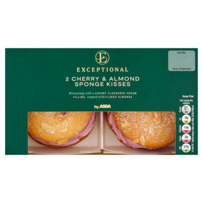 Exceptional by ASDA Exceptional 2 Cherry & Almond Sponge Kisses