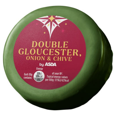 ASDA Double Gloucester, Onion and Chive 90g