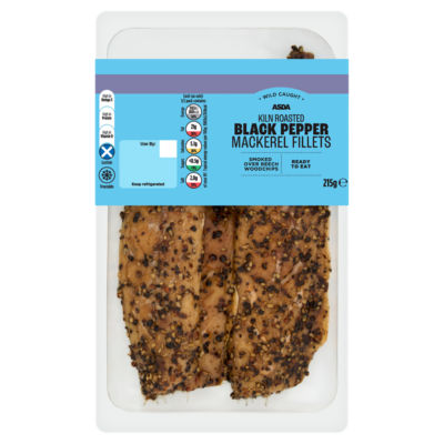 ASDA Kiln Roasted Black Pepper Mackerel Fillets 215g