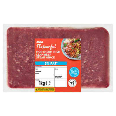 ASDA Flavourful Northern Irish Lean Beef Steak Mince 1kg
