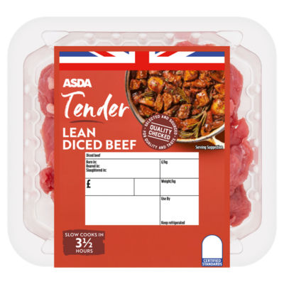 ASDA Tender Lean Diced Beef