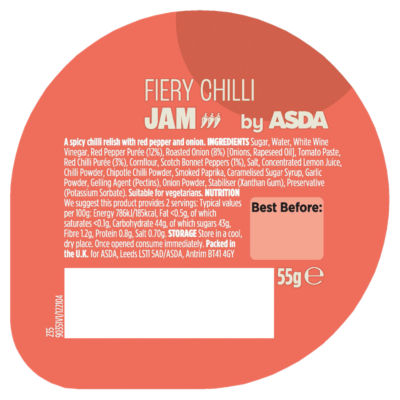 ASDA Fiery Chilli Jam 55g