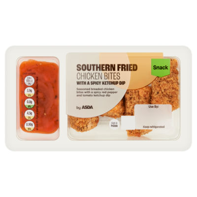 ASDA Southern Fried Chicken Bites with a Spicy Ketchup Dip 75g