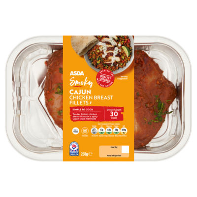 ASDA Smoky Cajun Chicken Breast Fillets 268g