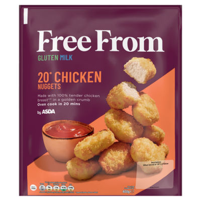 Free From by ASDA Free From by  20 Chicken Nuggets 400g