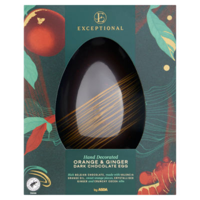 Exceptional by ASDA Exceptional by  Orange & Ginger Dark Chocolate Egg 200g