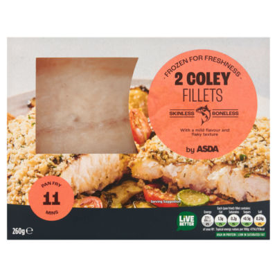 ASDA 2 Coley Fillets 260g - ASDA Groceries