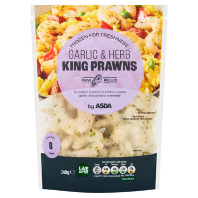 ASDA Garlic & Herb King Prawns 240g