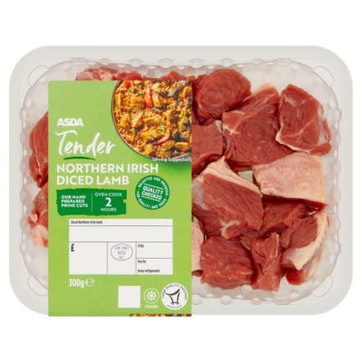 ASDA Tender Northern Irish Diced Lamb 300g