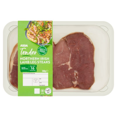 ASDA Tender Northern Irish Lamb Leg Steaks 340g