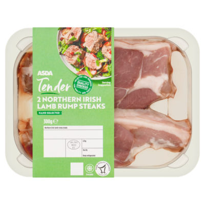ASDA Tender 2 Northern Irish Lamb Rump Steaks 300g