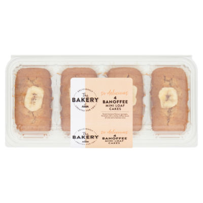 The BAKERY at ASDA The Bakery at  4 Banoffee Mini Loaf Cakes