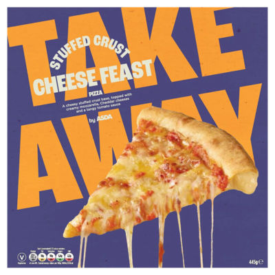 ASDA Takeway Stuffed Crust Cheese Feast Pizza 445g