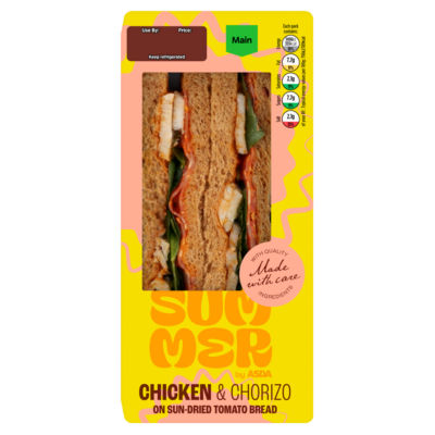 ASDA Summer by  Chicken & Chorizo on Sun-Dried Tomato Bread