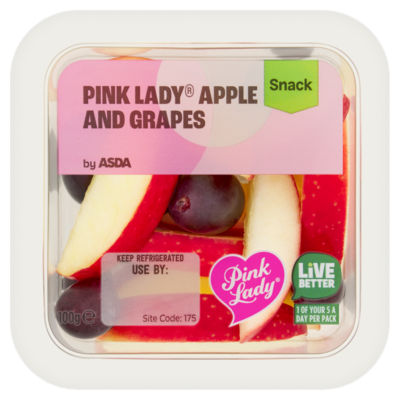 ASDA Pink Lady Apple and Grapes 100g