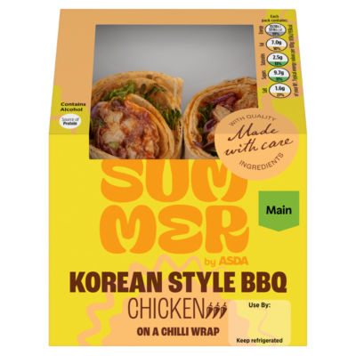 ASDA Summer by  Korean Style BBQ Chicken on a Chilli Wrap