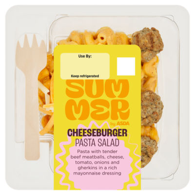 ASDA Summer Cheeseburger Pasta Salad 250g