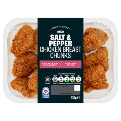 ASDA Salt & Pepper Chicken Breast Chunks 330g