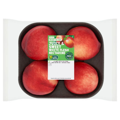Asda Juicy & Sweet 4 White Flesh Nectarine