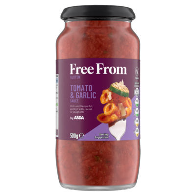 Free From by ASDA Tomato & Garlic Sauce 500g