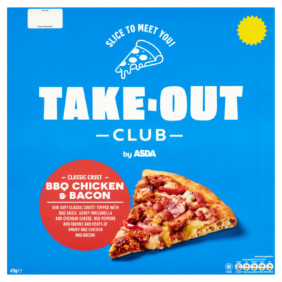 Takeout Club by ASDA Take-Out Club by  Classic Crust BBQ Chicken & Bacon 475g