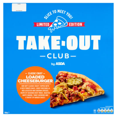 Takeout Club by ASDA Take-Out Club by  Limited Edition Classic Crust Loaded Cheeseburger 504g