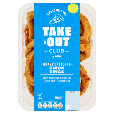 Takeout Club by ASDA Take-Out Club by Gravy Battered Onion Rings 200g