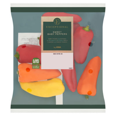 Exceptional by ASDA Exceptional by  Sweet Baby Peppers 200g