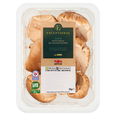 Exceptional By Asda British Shiitake Mushrooms 115G