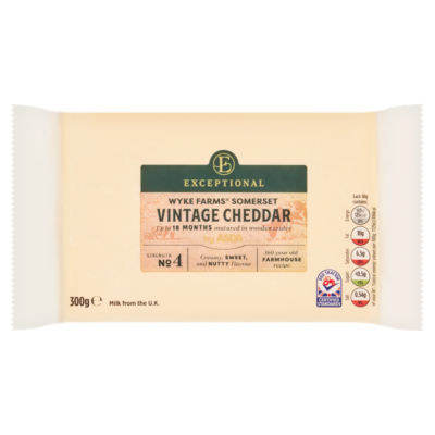 Exceptional by ASDA Wyke Farms Somerset Vintage Cheddar 300g