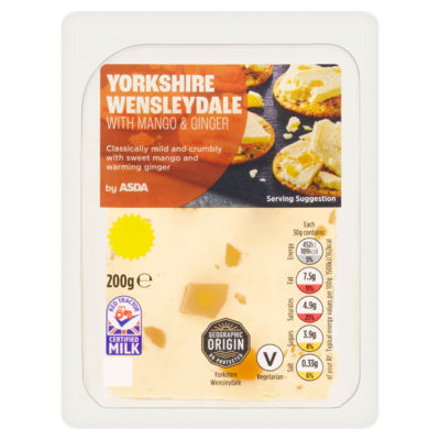 ASDA Yorkshire Wensleydale with Mango & Ginger 200g