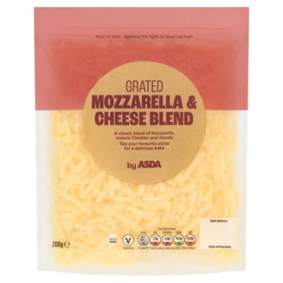 ASDA Grated Mozzarella & Cheese Blend 200g