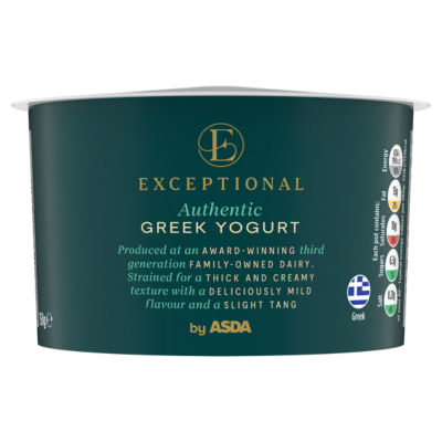 Exceptional by ASDA Exceptional by  Authentic Greek Yogurt 150g