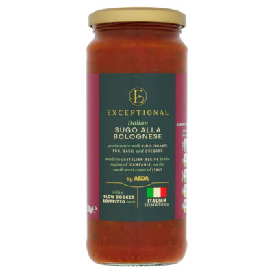 Exceptional by ASDA Italian Sugo Alla Bolognese Sauce 340g